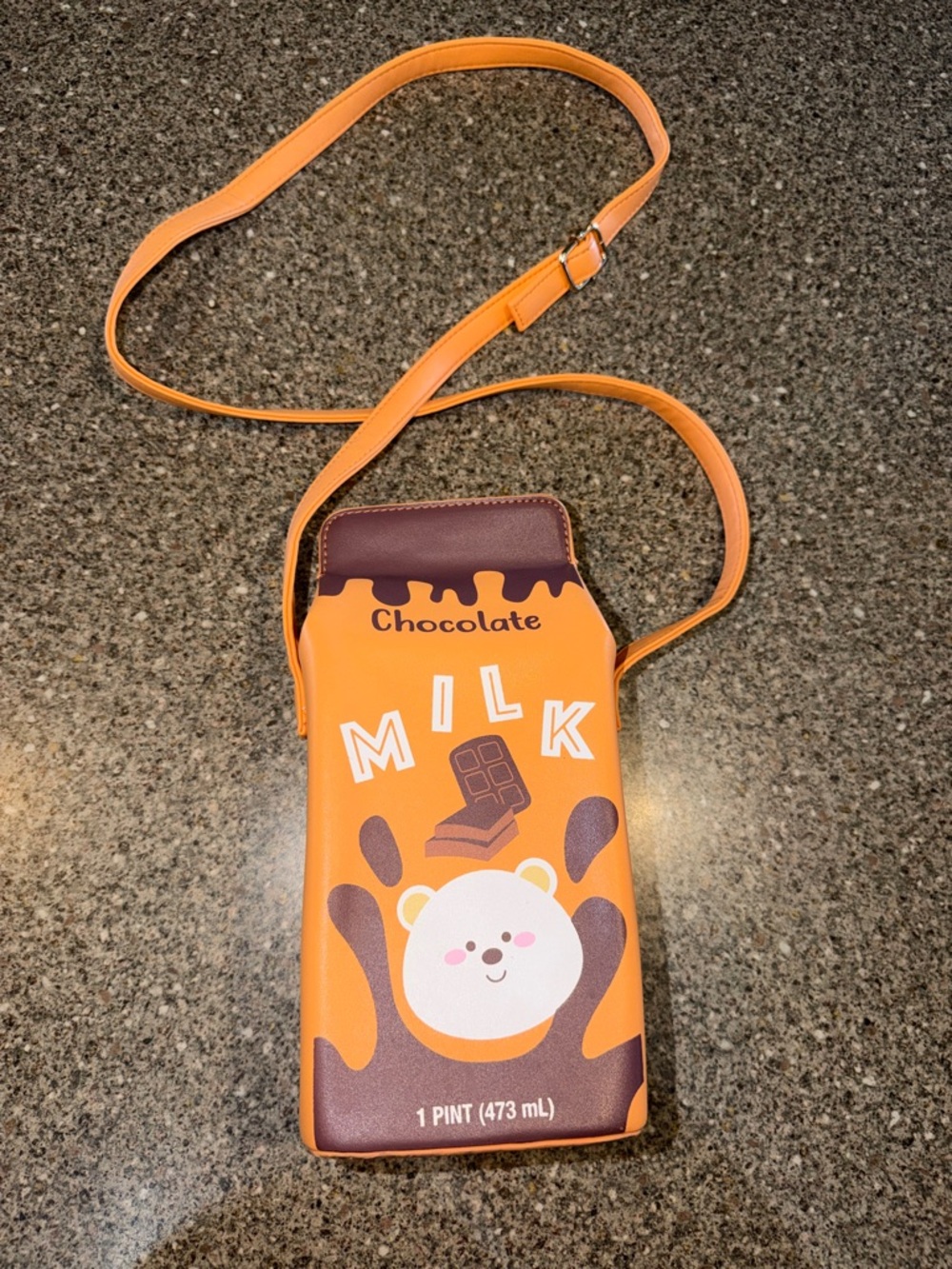 Chocolate Milk Carton Crossbody Bag